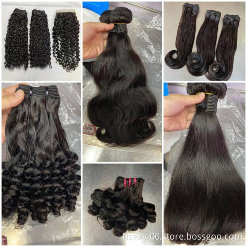 12A Grade Best Quality Raw Cuticle Aligned Virgin Human Hair Bundles Vendors Brazilian Double Drawn Bone Straight Human Hair